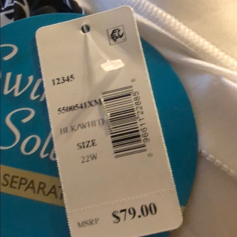 SWIM Solutions Floral Tankini Swim Top - Picture 4 of 5